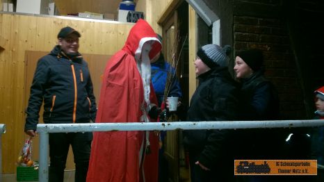 Oh, oh, der Weihnachtsmann ist da!